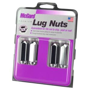 McGard Hex Lug Nut (Cone Seat / Duplex) M14X2.0 / 13/16 Hex / 2.25in. Length (4-Pack) - Chrome - 64020