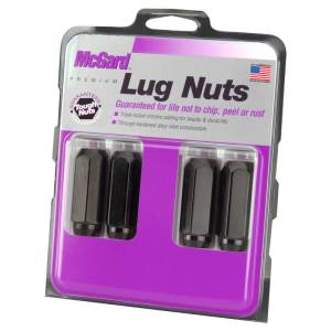 McGard - McGard Hex Lug Nut (Cone Seat) M14X2.0 / 13/16 Hex / 2.25in. Length (4-Pack) - Black - 64025 - Image 1