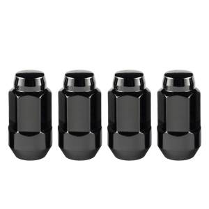 McGard - McGard Hex Lug Nut (Cone Seat Bulge Style) M14X1.5 / 22mm Hex / 1.945in. Length (4-Pack) - Black - 64034 - Image 2