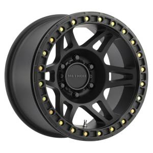 Method Wheels - Method Wheels MR106 Beadlock 17x9 -44mm Offset 5x5 71.5mm CB Matte Black w/BH-H24125 Wheel - MR10679050544B - Image 1