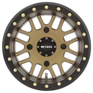 Method Wheels - Method Wheels MR406 UTV Beadlock 14x8 4+4/-2mm Offset 4x156 132mm CB Method Bronze w/Matte Black Ring Wheel - MR40648046944B - Image 2