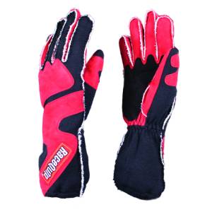 Racequip SFI-5 Red/Black Medium Outseam w/ Closure Glove - 356103