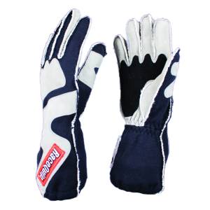 Racequip SFI-5 Gray/Black Large Outseam w/ Closure Glove - 356605