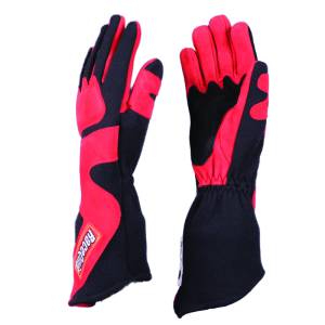 Racequip SFI-5 Red/Black Large Long Angle Cut Glove - 358105