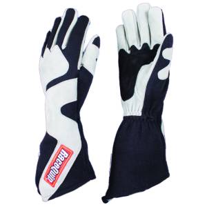 Racequip SFI-5 Gray/Black 2XL Long Angle Cut Glove - 358607