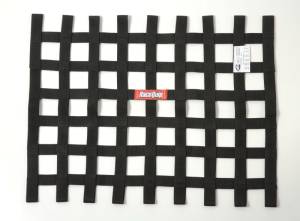 Racequip Black 18in H x 24W SFI Ribbon Window Net - 725005