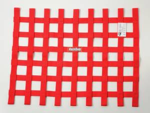 Racequip Red 18in H x 24W SFI Ribbon Window Net - 725015