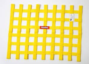 Racequip Yellow 18in H x 24W SFI Ribbon Window Net - 725035