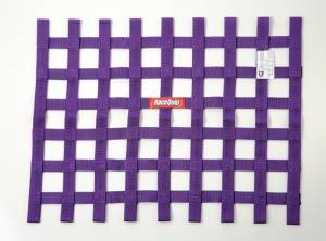 Racequip Purple 18in H x 24W SFI Ribbon Window Net - 725055