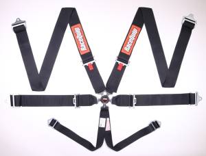 Racequip Black SFI CAMLOCK 6pt PD Lap Seat Belt - 743003