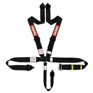 Racequip L & L 5pt Ratchet Harness Black - 813003