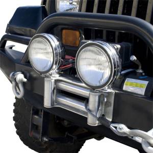 Rugged Ridge - Rugged Ridge Roller Fairlead w/ Off-road Light Mounts - 11238.03 - Image 3