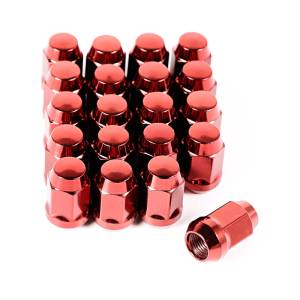 Rugged Ridge - Rugged Ridge Wheel Lug Nut Set of 20 Red 1/2-20 - 16715.24 - Image 1