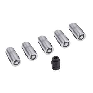 Rugged Ridge - Rugged Ridge Wheel Lock Nut Set 5 Nuts w/Key Chrome M14-1.5 - 16715.31 - Image 2