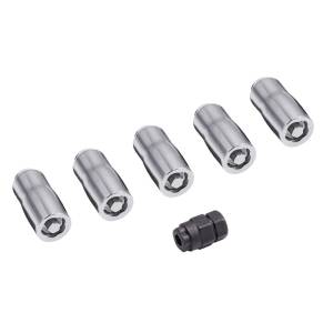 Rugged Ridge - Rugged Ridge Wheel Lock Nut Set 5 Nuts w/Key Chrome M14-1.5 - 16715.31 - Image 3