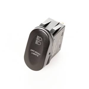 Rugged Ridge - Rugged Ridge 2-Position Rocker Switch Off-Road Lights Amber - 17235.09 - Image 1