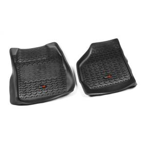 Rugged Ridge - Rugged Ridge Floor Liner Front Black 1999-2007 Ford F-250 / F-350 Super Duty Regular / Extended - 82902.07 - Image 1