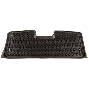 Rugged Ridge - Rugged Ridge Floor Liner Rear Black 2017-2020 Ford F-250 / F-350 / F-450 / F-550 Super Crew - 82952.17 - Image 1