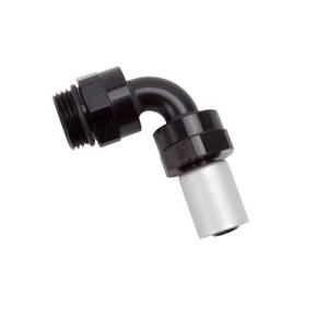 Russell - Russell Performance -8 SAE Port Male to -8 AN Hose 90 Degree Crimp On Hose End - Black Anodized - 610840 - Image 2