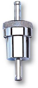 Russell - Russell Performance Chrome Street Fuel Filter (3in Length 1-1/8in diameter 5/16in inlet/outlet) - 645060 - Image 4