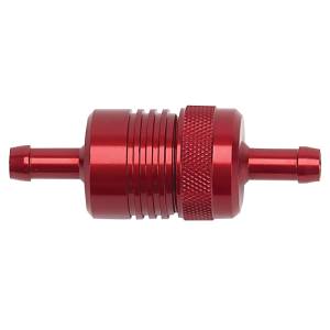 Russell - Russell Performance Red Street Fuel Filter (3in Length 1-1/8in diameter 5/16in inlet/outlet) - 645070 - Image 3