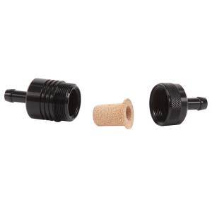 Russell - Russell Performance Black Street Fuel Filter (3in Length 1-1/8in diameter 5/16in inlet/outlet) - 645090 - Image 5
