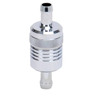 Russell - Russell Performance Chrome Street Fuel Filter (3in Length 1-1/8in diameter 3/8in inlet/outlet) - 645120 - Image 5