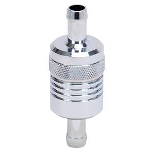 Russell - Russell Performance Chrome Street Fuel Filter (3in Length 1-1/8in diameter 3/8in inlet/outlet) - 645120 - Image 6