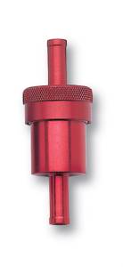 Russell - Russell Performance Red Street Fuel Filter (3in Length 1-1/8in diameter 3/8in inlet/outlet) - 645130 - Image 1