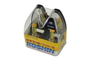 SPYDER Xtune Koshin H8 Hyper Yellow Halogen Light Bulbs 12V 50W LB-KO-YELLOW-H8YE - 5033123