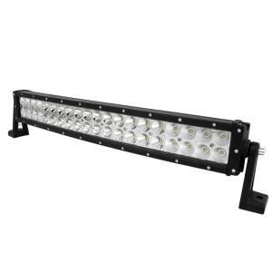 SPYDER Xtune LED Lights Bar w/ Covers 24 Inch 40pcs 3W LED / 120W Curved Chrome LLP-CUR-40LED-120W-C - 9026720