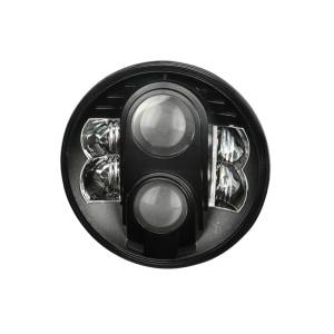 SPYDER Xtune Round SeaLED Beam 7 Inch LED Headlights ( High/Low Beam ) Black PRO-JH-7RLED-HL-BK - 9026782
