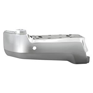 SPYDER - SPYDER XTune 17-19 Ford F250/ F350 Rear Left Bumper Cap End w/ Sensor Hole - Chrome RB-FF25017-BEWS-L - 9048999 - Image 1