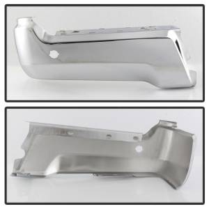 SPYDER - SPYDER XTune 17-19 Ford F250/ F350 Rear Left Bumper Cap End w/ Sensor Hole - Chrome RB-FF25017-BEWS-L - 9048999 - Image 2