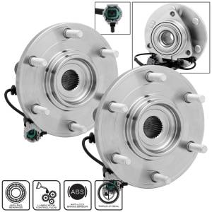 SPYDER xTune Wheel Bearing and Hub 4WD ABS Infiniti QX56 08-10 - Front Left and Right BH-515125-25 - 9939273