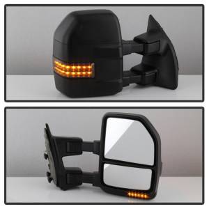 SPYDER - SPYDER xTune 08-15 Ford Super Duty LED Telescoping Manual Mirrors - Smk (Pair) (MIR-FDSD08S-G4-MA-RSM-SET) - 9943119 - Image 5