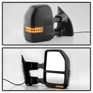 SPYDER - SPYDER xTune 99-07 Ford Super Duty LED Telescoping Manual Mirrors - Smk (Pair) (MIR-FDSD99S-G4-MA-RSM-SET) - 9943140 - Image 8