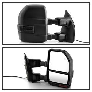 SPYDER - SPYDER xTune 99-07 Ford SuperDuty Heated LED Telescoping Pwr Mirrors-Smk (Pair) (MIR-FDSD99S-G4-PW-RSM-SET) - 9943157 - Image 3