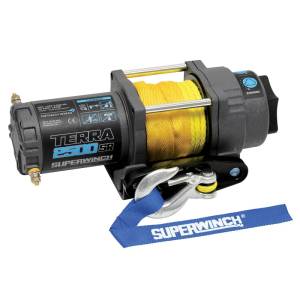 Superwinch - Superwinch 2500 LBS 12V DC 3/16in x 40ft Synthetic Rope Terra 2500SR Winch - Gray Wrinkle - 1125270 - Image 2