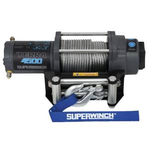 Superwinch - Superwinch 4500 LBS 12V DC 15/64in x 50ft Steel Rope Terra 4500 Winch - Gray Wrinkle - 1145260 - Image 3