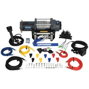 Superwinch - Superwinch 4500 LBS 12V DC 15/64in x 50ft Steel Rope Terra 4500 Winch - Gray Wrinkle - 1145260 - Image 5