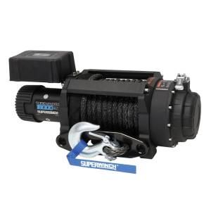 Superwinch - Superwinch 18000 LBS 12V DC 33/64in x 79 ft Synthetic Rope Tiger Shark 18000SR Winch - 1518001 - Image 1