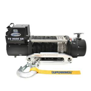 Superwinch - Superwinch 9500 LBS 12V DC 3/8in x 80ft Synthetic Rope Tiger Shark 9500 Winch - 1595201 - Image 1