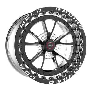 Weld Full Throttle 1-Piece 17x10 / 5x4.5 in / 8in. BS Black Wheel - Black SBL (Low Pad) - 93LB7100A80F