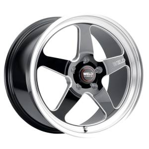Weld - Weld S104 17X11 Ventura 5X127 ET-44 BS4.25 Gloss Black MIL Dia 78.1 - S10471173425 - Image 1