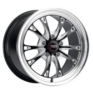 Weld - Weld S157 17X11 Belmont Drag 5X120.65 ET43 BS7.75 Gloss Black MIL Dia 78.1 - S15771163P43 - Image 1