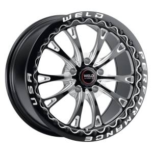 Weld - Weld Belmont Beadlock 18x12 / 5x120.65 BP / ET55 BS8.7 Gloss BLK MIL DIA 78.1 - S90882063P55 - Image 1