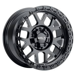 Weld - Weld Off-Road W105 17X10 Cinch 5X114.3 5X127 ET-25 BS4.50 Satin Black MIL / Gloss Black 78.1 - W10570026450 - Image 1