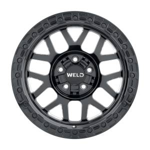 Weld - Weld Off-Road W105 17X10 Cinch 5X114.3 5X127 ET-25 BS4.50 Satin Black MIL / Gloss Black 78.1 - W10570026450 - Image 2