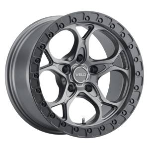 Weld - Weld Off-Road W107 17X9.0 Ledge 5X127 ET-12 BS4.50 Satin Gun Satin Black 71.5 - W10779075450 - Image 1